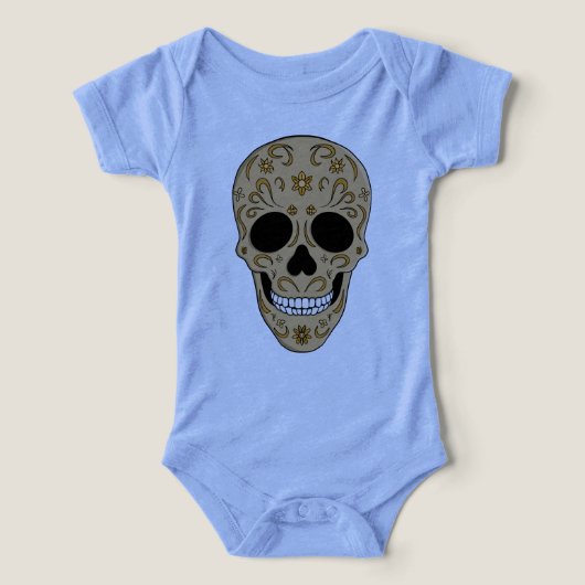 Floral Sugar Skull Dia de los Muertos (Design Recto)