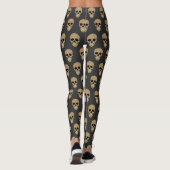 Floral Sugar Skull Dia de los Muertos Leggings (Achterkant)