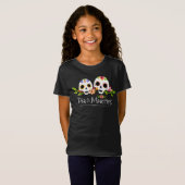 Floral Sugar Skulls Dia de Muertos | Shirts (Voorkant volledig)