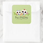 Floral Sugar Skulls Dia de Muertos | Sticker (Tas)