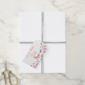 Floral Summer Butterfly Baby shower Cadeaulabel (Met Touw)