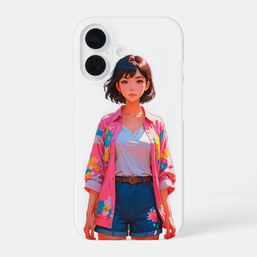 Floral Summer Chic iPhone 16 Coque (Verso)