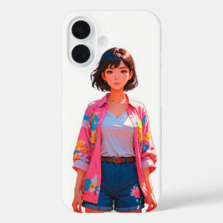 Floral Summer Chic iPhone 16 Hoesje