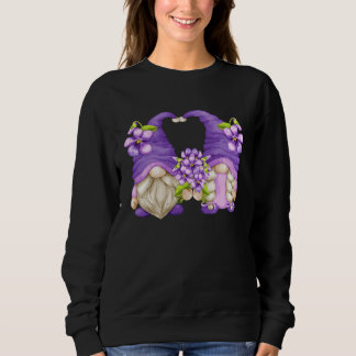 Floral Summer Graphic For Women Purple Awareness G Trui