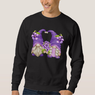 Floral Summer Graphic For Women Purple Awareness G Trui