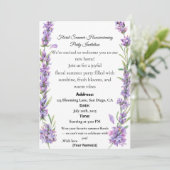 Floral Summer Housewarming Party Invitation Kaart (Staand voorkant)