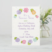 Floral Summer Soiree Kaart (Staand voorkant)