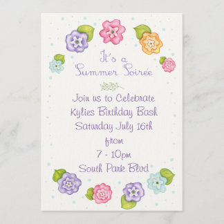 Floral Summer Soiree Kaart