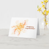 Floral Sun Handfasting Gefeliciteerd Pagan Kaart (Gele Bloem)