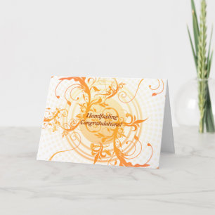 Floral Sun heidense bruiloft gefeliciteerd Kaart