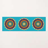 Floral Sun Mandala Yoga Mat (Voorkant (horizontaal))