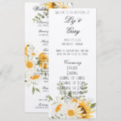 Floral Sunflower & Daisy Programma (Voorkant / Achterkant)