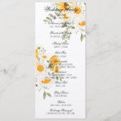 Floral Sunflower & Daisy Programma (Achterkant)