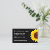 Floral Sunflower Design Visitekaartje (Staand voorkant)