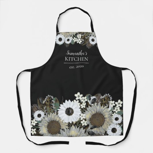 Floral Sunflower Women's Name Schort (Voorkant)