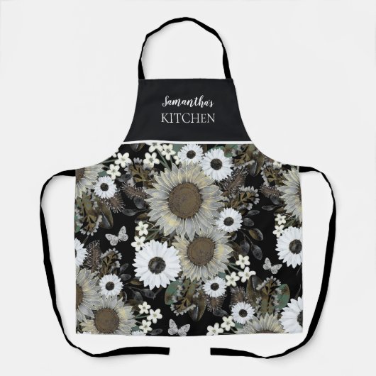 Floral Sunflower Women's Name Schort (Voorkant)