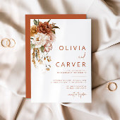Floral Sunset bruiloft uitnodiging