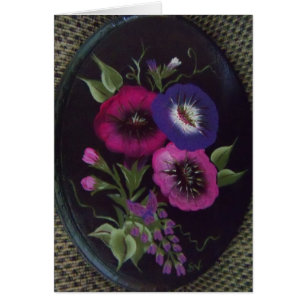 "Floral sur le noir "