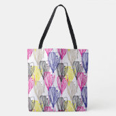 Floral sur tout le sac fourre-tout motif (Devant)