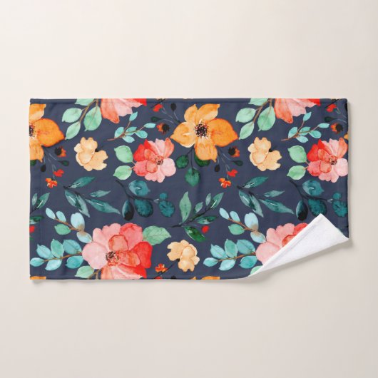 Floral Surface Motif - Mode Printemps Décoratif (Serviette à main)