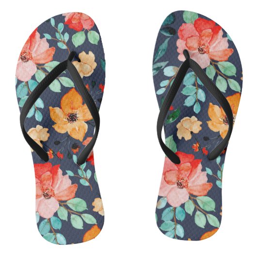 Floral Surface Patroon - Mode Decoratieve Lente Teenslippers (Voetbed)