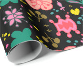 Floral Surface Patroon - Stijlvol bloembehangpapie Cadeaupapier (Rol Hoek)