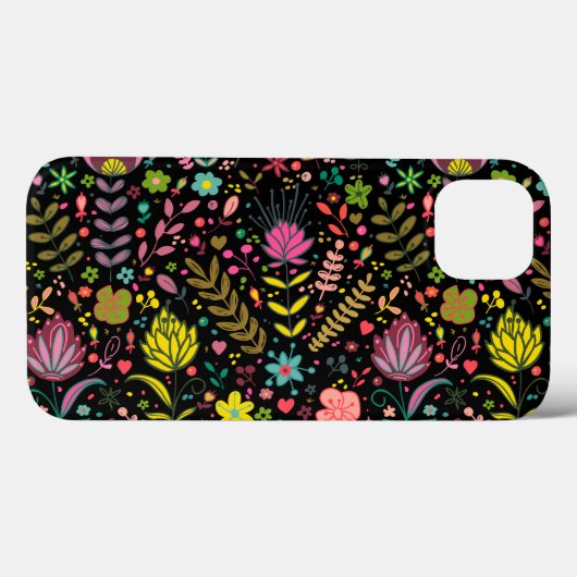 Floral Surface Patroon - Stijlvol bloembehangpapie Case-Mate iPhone Case (Achterkant (horizontaal))