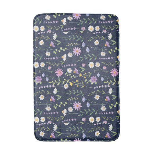 Floral Surface Pattern-Mode Spring Flowers Badmat (Voorkant Verticaal)