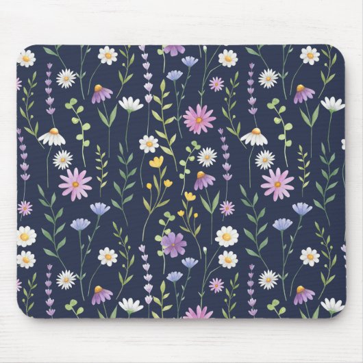 Floral Surface Pattern-Mode Spring Flowers Muismat (Voorkant)