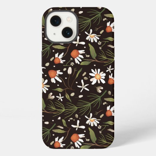 Floral Surface Pattern Mode Spring iPhone Hoesje (Achterkant)