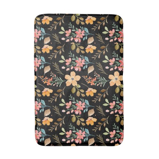 Floral Surface Pattern - Mode Waterverf Spring Badmat (Voorkant Verticaal)