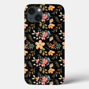 Floral Surface Pattern - Mode Waterverf Spring iPhone 13 Hoesje