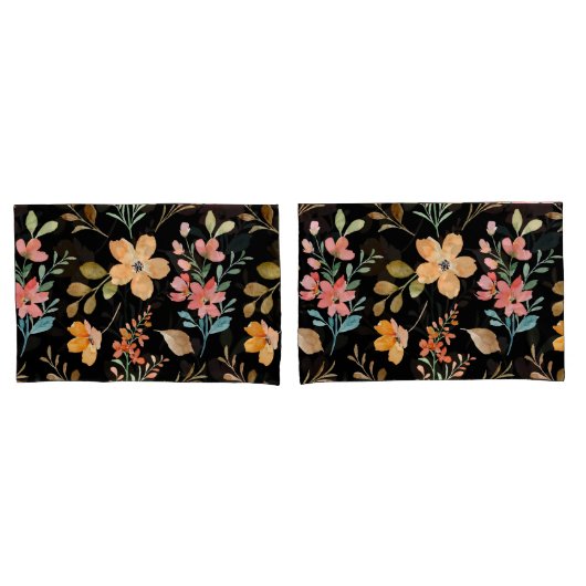 Floral Surface Pattern - Mode Waterverf Spring Kussensloop (Voorkant-Set)