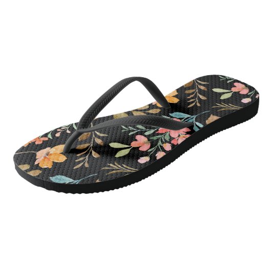 Floral Surface Pattern - Mode Waterverf Spring Teenslippers (Schuin)