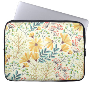 Floral Surface Pattern - Stijlvol Abstract Wallpap Laptop Sleeve
