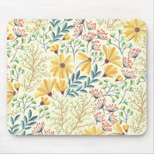 Floral Surface Pattern - Stijlvol Abstract Wallpap Muismat