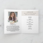 Floral Surround Photo Memorial Programme (Intérieur)