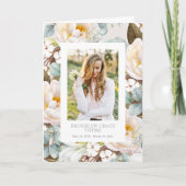 Floral Surround Photo Memorial Programme (Devant)