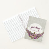 Floral Swag Specialized Poetry Notitieboek (Binnen)