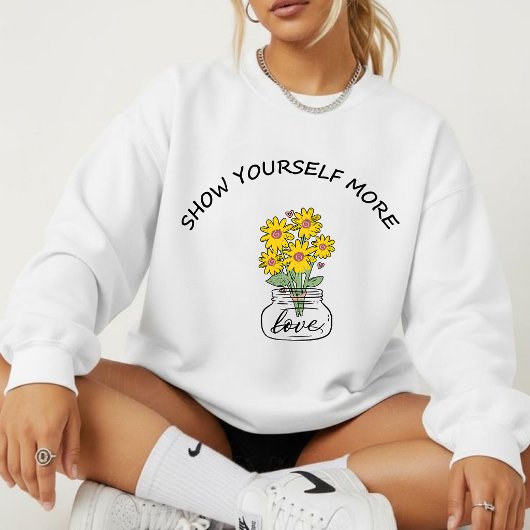 Floral sweatshirt for women