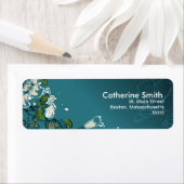 Floral Swirl  Adresetiketten Etiket (Insitu)