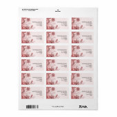 Floral Swirl  Adresetiketten Etiket (Full Sheet)