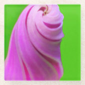 Floral Swirl Pattern Glazen Onderzetter (Voorkant)