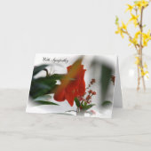 Floral Sympathcard Kaart (Gele Bloem)