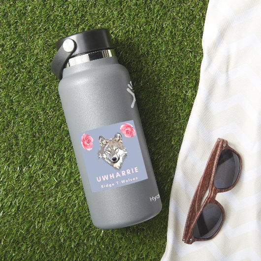 Floral T-Wolves Sticker (HydroFlask Insitu)