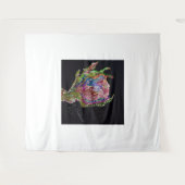 Floral Tapestry artwork Wandkleed (Voorkant (horizontaal))