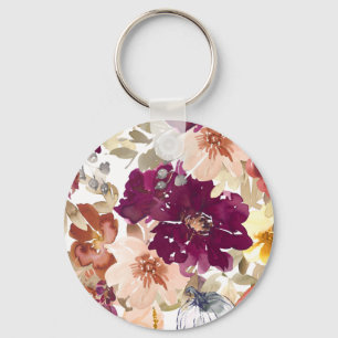 Floral Tattoo Sleutelhanger