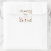 Floral Tea Baby shower Stickers (Tas)