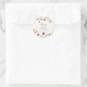 Floral Tea Baby shower Stickers (Tas)