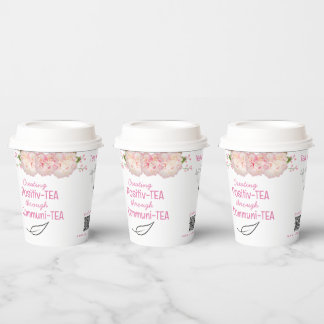 Floral Tea citeert de Koffiethee van de Douane van Papieren Bekers